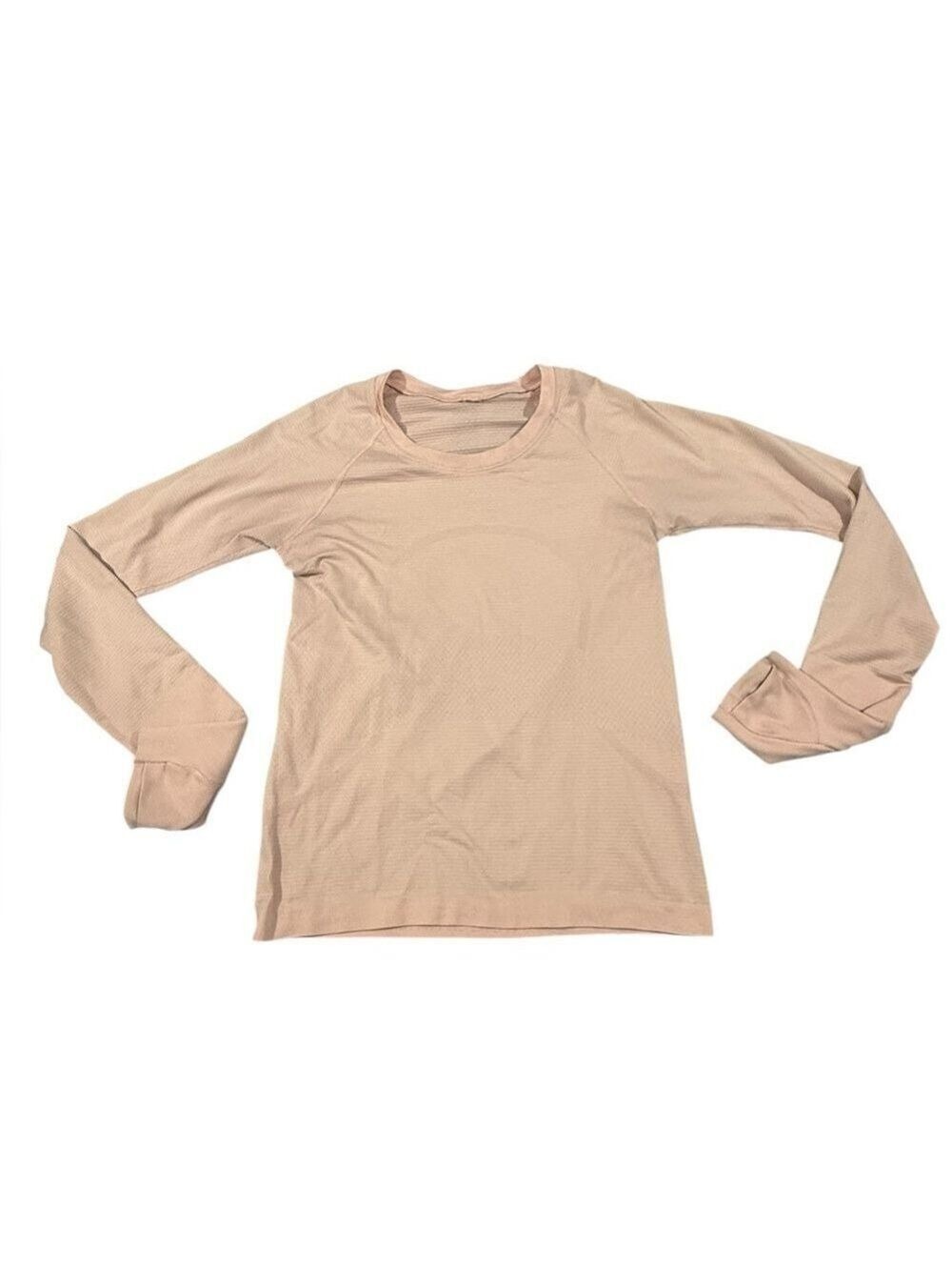 Lululemon Swiftly Tech Long Sleeve Running Top Thumbholes Pink Size 8